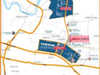 Dự án Korea Town Bắc Ninh đầu tư là thắng 22tr/m2, 5 tầng, 7x18m,sổ hồng quý 4/2021